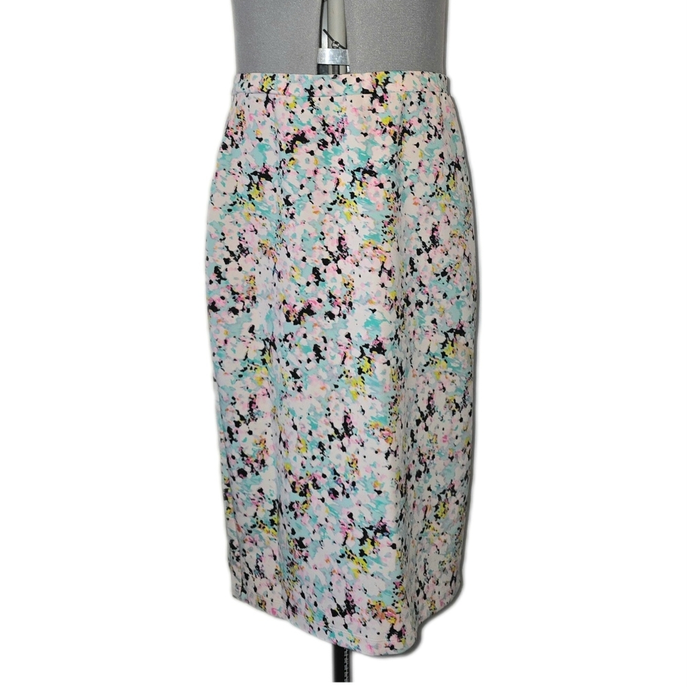 I Heart Ronson Multicolor Floral Pencil Skirt